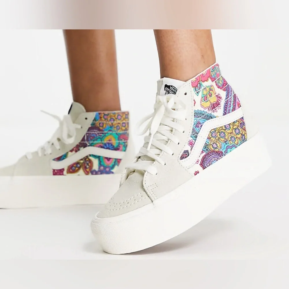 Vans SK8-Hi Tapered Stackform paisley sneakers in multi Women’s 9 men’s 7.5